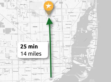 Coconut Grove map