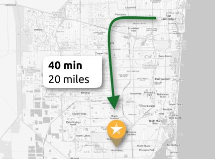 Fort Lauderdale map